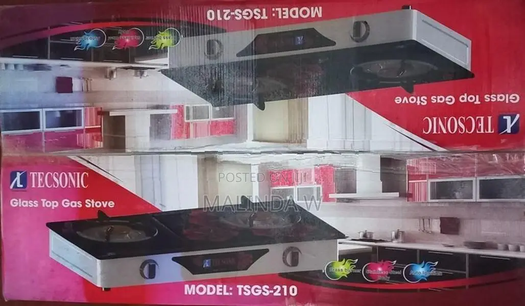 Telesonic Glass Top Gas Stove