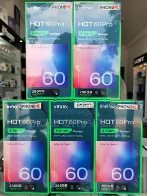 Infinix Hot 60 Pro 256GB 8GB RAM Silver (Brand New)