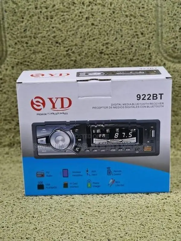 7 colour Display Mp3 Player With USB BT AUX