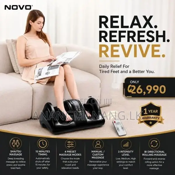Professional Electric Foot Massager with remote