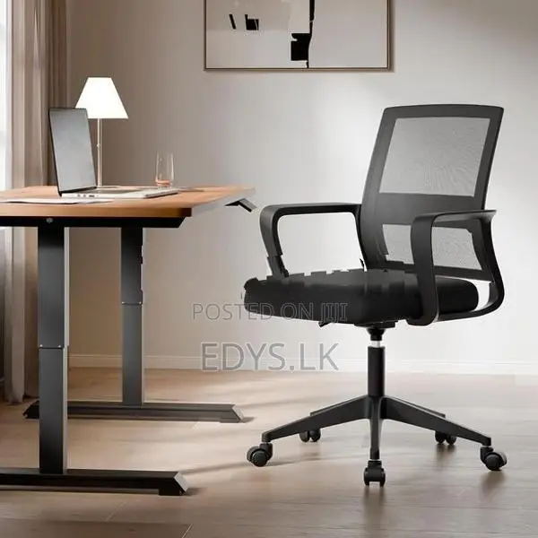 Fully Black Plastic wheel Office Chairs - 840B