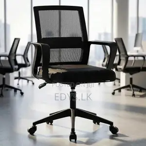 Fully Black Plastic wheel Office Chairs - 840B