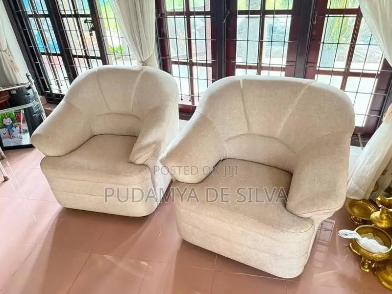 2 Beige Sofa Chair