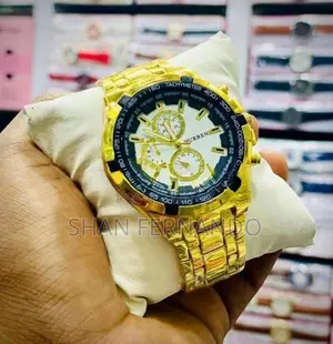 Luxury Gold Men’s Stainless Steel Watch