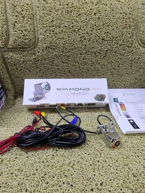 Diamond 4K Reverse Camera For Android Players Sliver Finish