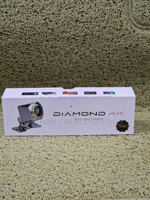 Diamond 4K Reverse Camera For Android Players Sliver Finish