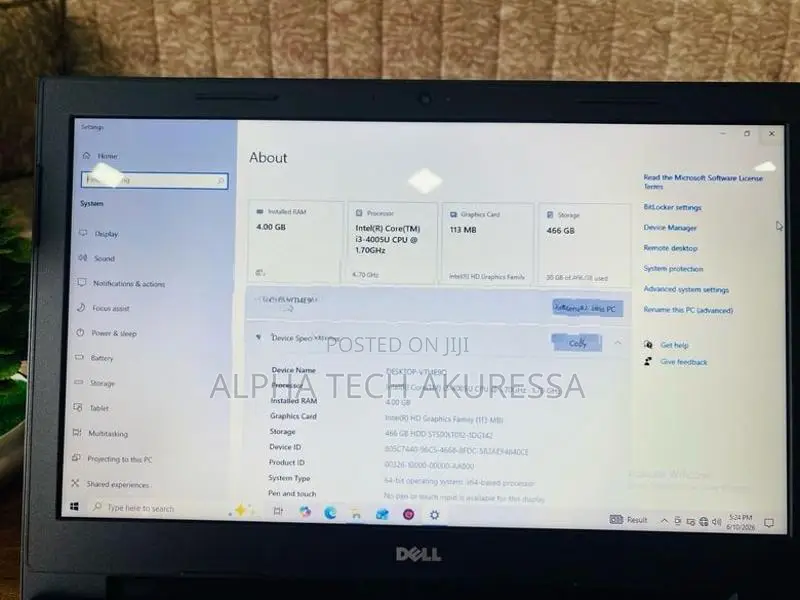 Dell Inspiron core i3 4th Gen 4GB RAM 500GB HDD