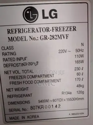 LG Double Door Refrigerator