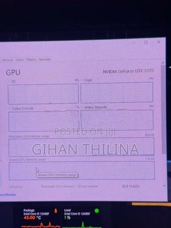 i5 12gen PC GTX1070 8gb Vga