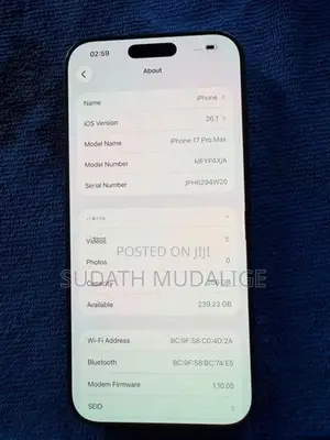 Apple iPhone 17 Pro Max (Used)