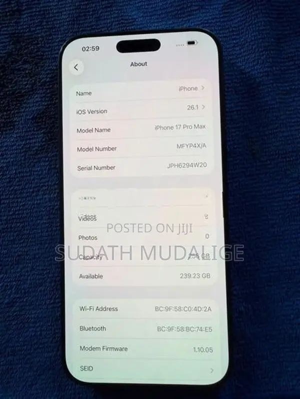 Apple iPhone 17 Pro Max (Used)