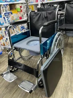 Commode Wheelchair Fiber Seat with Cushion