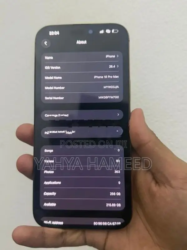 Apple iPhone 16 Pro Max (Used)