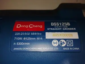 Dong Cheng DSS125B Straight Grinder 710W – HERMAN PT 0585