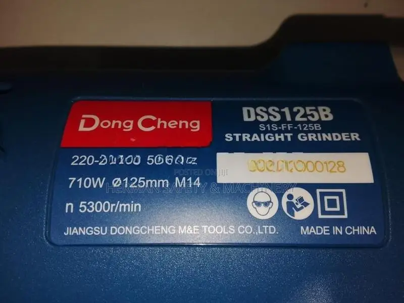 Dong Cheng DSS125B Straight Grinder 710W – HERMAN PT 0585