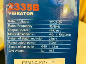 Concrete Vibrator Electric SALI (Poker Vibrator)