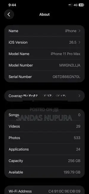 Apple iPhone 11 Pro Max (Used)