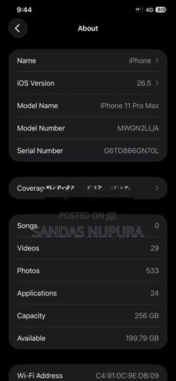 Apple iPhone 11 Pro Max (Used)