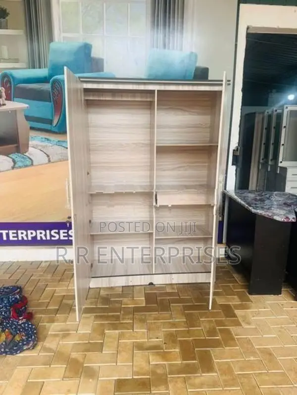 New 6*4 Ft Ash White 2D Melamine Wardrobes