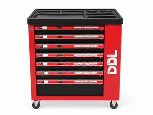 Industrial Dbl Professional Tool Trolley – Complete Set