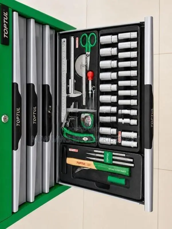 Industrial Professional Tool Trolley – Complete Set