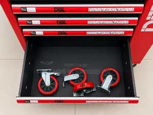 Industrial Dbl Professional Tool Trolley – Complete Set
