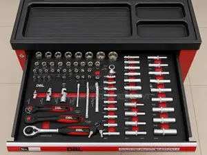 Industrial Dbl Professional Tool Trolley – Complete Set