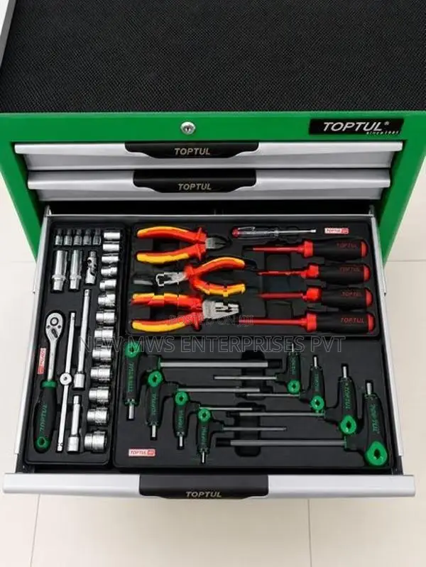 Industrial Professional Tool Trolley – Complete Set