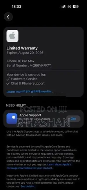 Apple iPhone 16 Pro Max (Used)