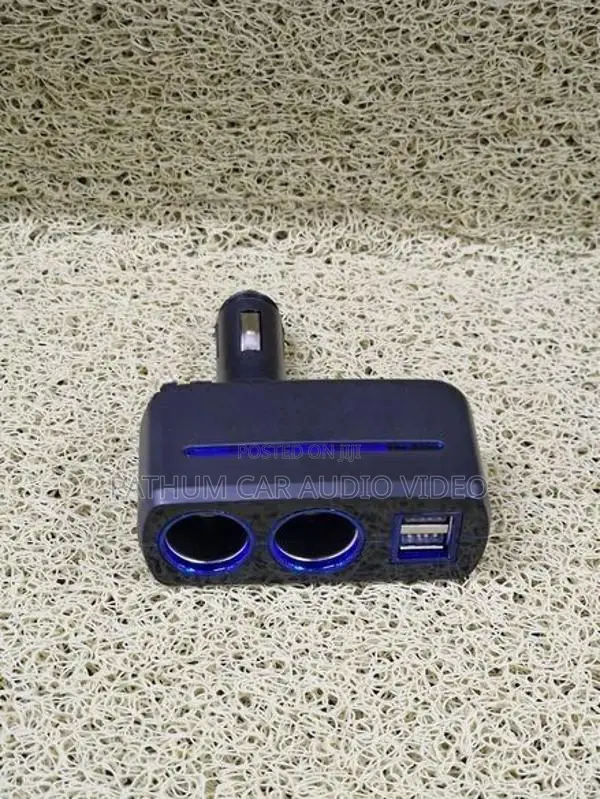 120W 2 Sockets With USB Car Charger 12V 24V