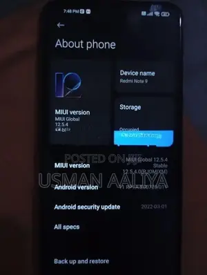 Xiaomi Redmi Note 9 (Used)
