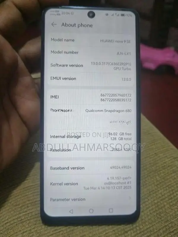 Huawei Nova 9 SE (Used)