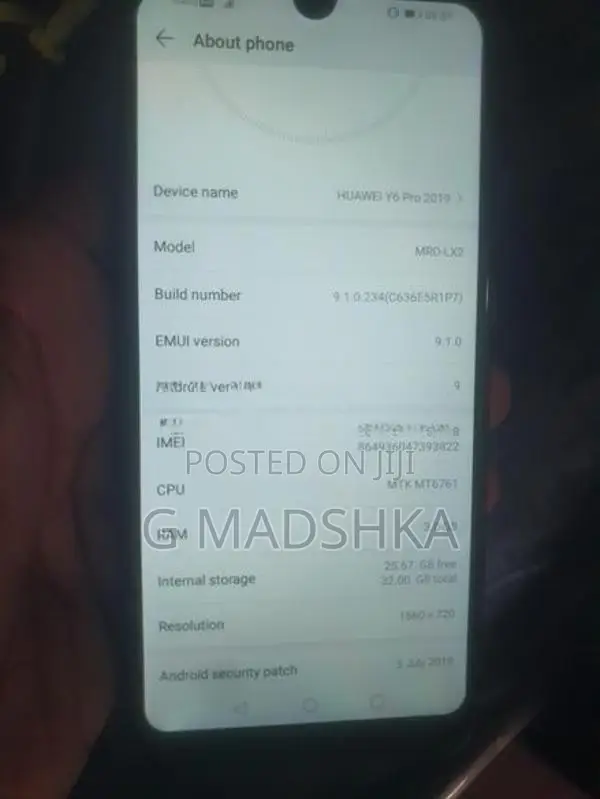 Huawei Y6 (Used)