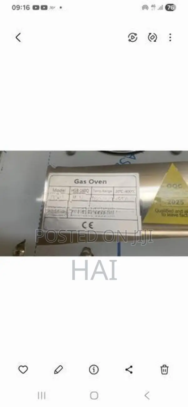 Gas Oven Big 16 Trays