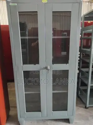 New 6x3 Size Glass Steel Office Cupboard (Ttt7)