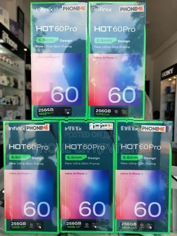 Infinix Hot 60 Pro 256GB 8GB RAM Black (Brand New)