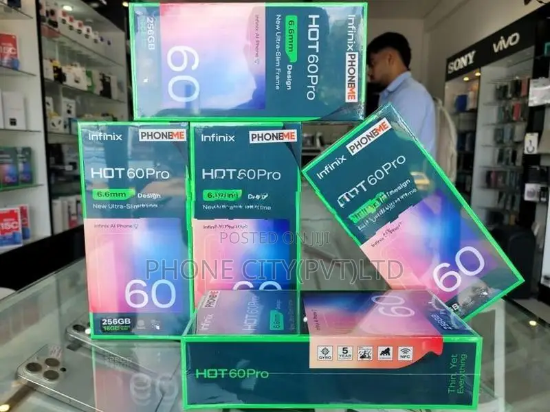 Infinix Hot 60 Pro 256GB 8GB RAM Black (Brand New)