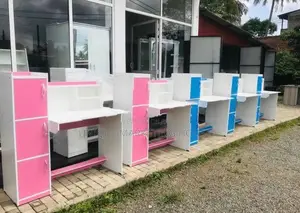 MODERN BLUE & PINK WHITE MIX SMART STUDY TABLES