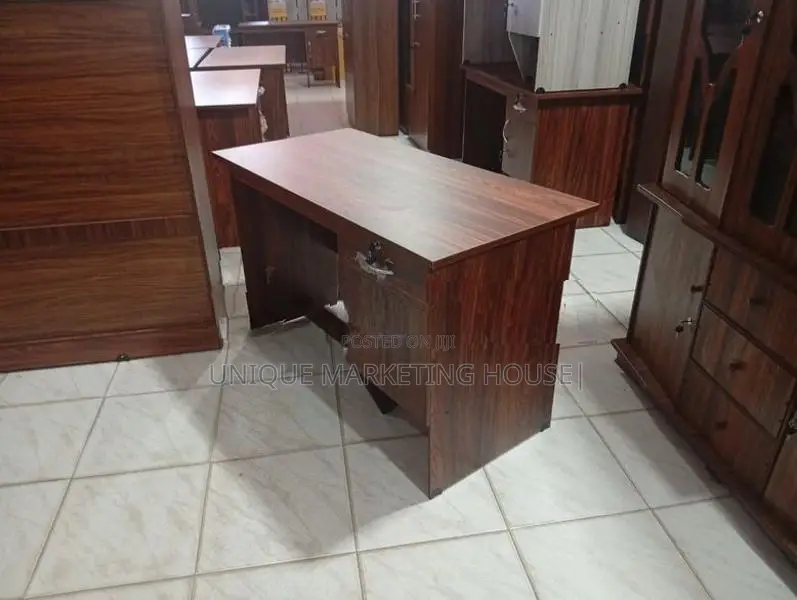 Modern 4x2 Dark Office Tables with Leg Bar