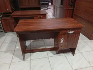 Modern 4x2 Dark Office Tables with Leg Bar