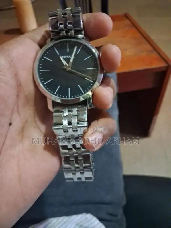 Fossil Luther Quartz Black Dial Men's Watch
