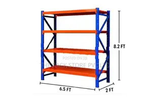 4 Shelf Heavy Duty Warehouse Storage Rack – ( 6.5ft X 2ft 8.2ft )
