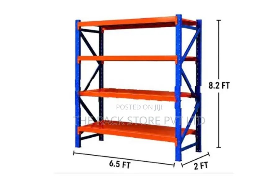 4 Shelf Heavy Duty Warehouse Storage Rack – ( 6.5ft X 2ft 8.2ft )