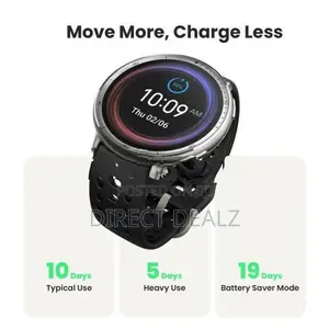 Amazfit Active 2 Premium Version Smart Watch - Black