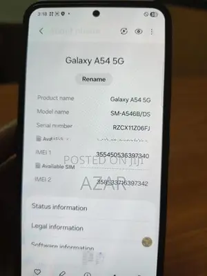 Samsung Galaxy A54 5g 8/128 (Used)