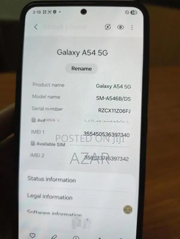 Samsung Galaxy A54 5g 8/128 (Used)