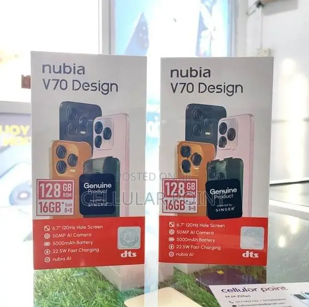 ZTE nubia V70 Design 128GB (Brand New)