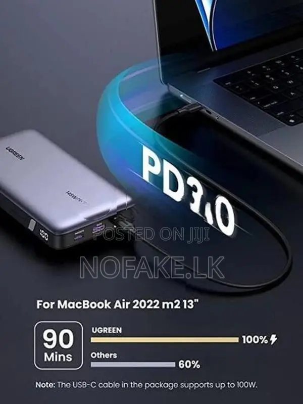 UGREEN 145W 25000Mah Fast Charging Flight Approved Power Bank