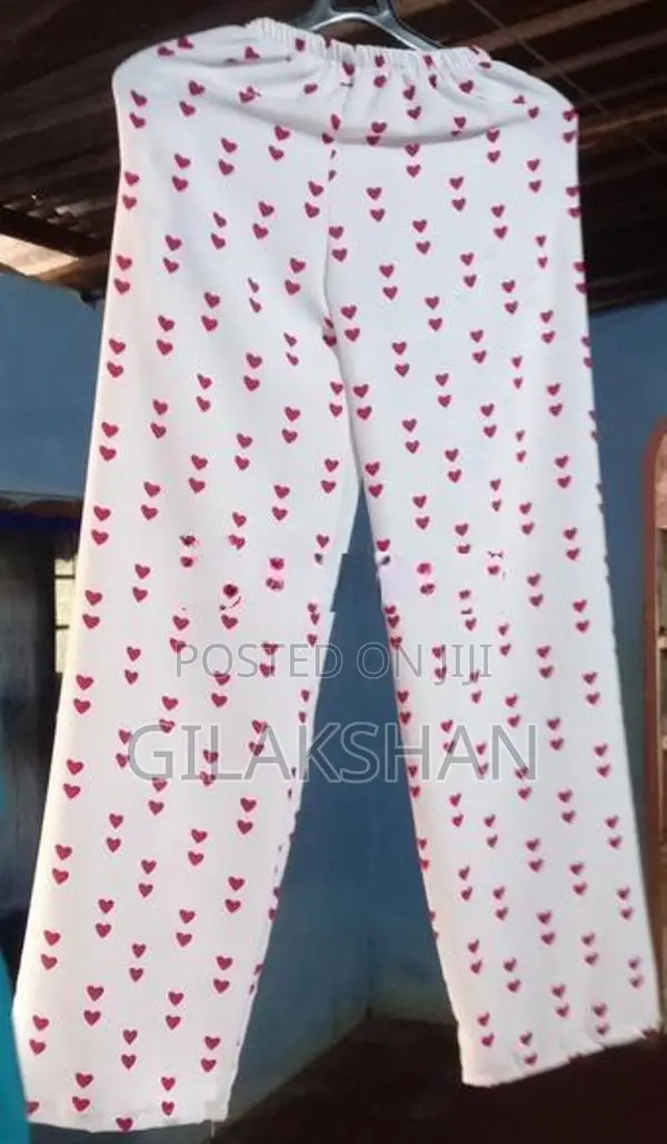 White Red Heart Print Co Set