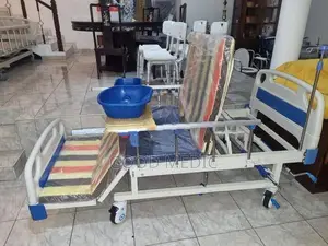 Four-Function Manual Bed with Lateral Tilt and Sanitary Functionality